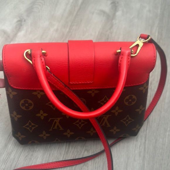 Louis Vuitton Red and Brown Satchel - Picture 12 of 16